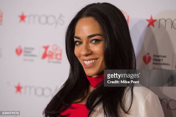 Sharon Carpenter attends the American Heart Association's Go Red for Women Red Dress Collection 2017 during New York Fashion Week at Hammerstein...