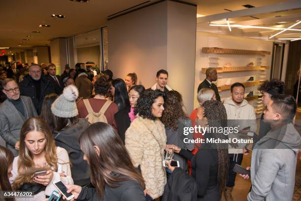 Guests attend Bergdorf Goodman Celebrates the New NikeLab Opening in Goodman's Men's Store at on February 9, 2017 in New York City.