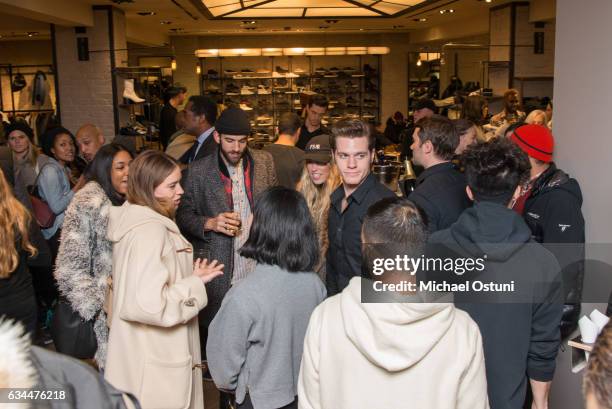 Guests attend Bergdorf Goodman Celebrates the New NikeLab Opening in Goodman's Men's Store at on February 9, 2017 in New York City.