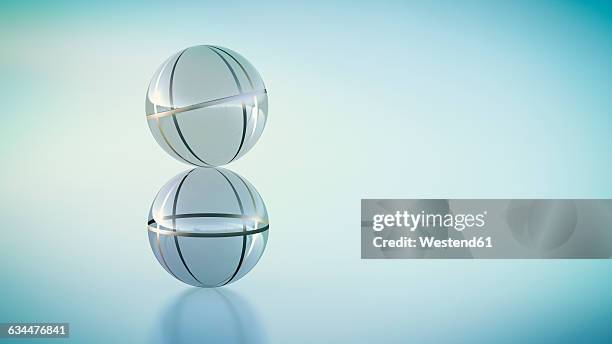 3d-rendering, two balls, - solid background stock illustrations