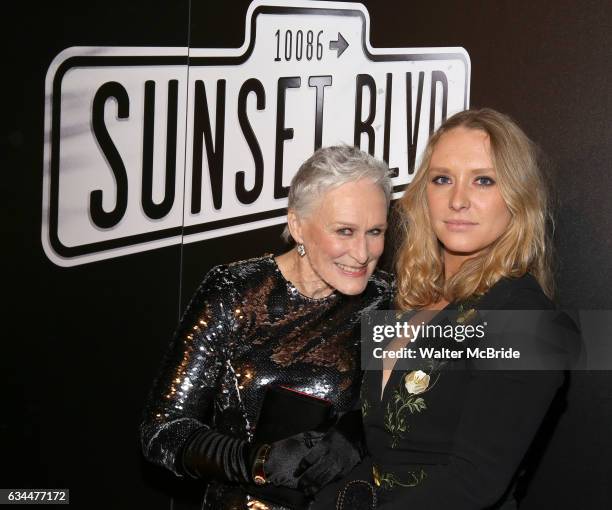 Glenn Close and daughter Annie Starke attend the Opening Night After Party for Andrew Lloyd Webber's 'Sunset Boulevard' at the Cipriani on February...