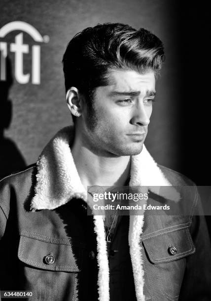 Singer Zayn Malik arrives at the 2017 Billboard Power 100 party at Cecconi's on February 9, 2017 in West Hollywood, California.