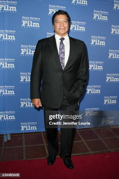Actor Gil Birmingham attends the American Riviera Award honoring Jeff Bridges at the Arlington Theatre on February 9, 2017 in Santa Barbara,...