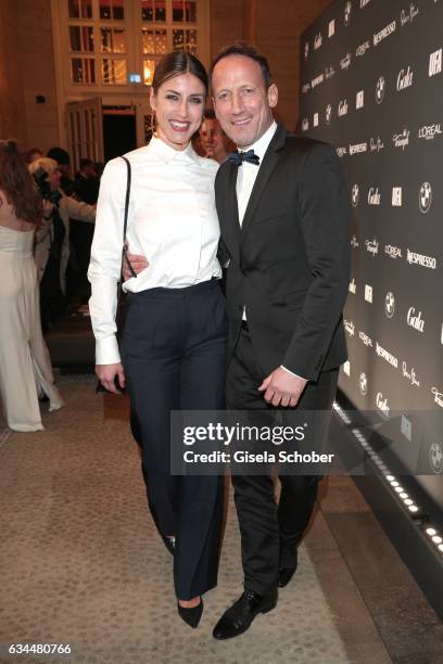 Wotan Wilke Moehring and his girlfriend Cosima Lohse during the Berlin Opening Night by GALA and UFA Fiction at hotel 'The Stue' on February 9, 2017...