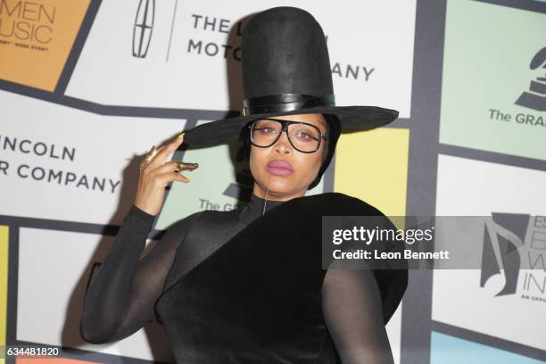 Singer Erykah Badu attends 2017 Essence Black Women in Music at NeueHouse Hollywood on February 9, 2017 in Los Angeles, California.