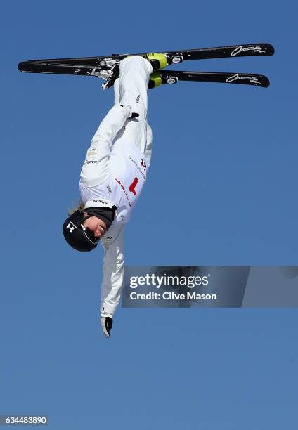 Danielle Scott of Australia in action during quaification for Ladies Aerials at the FIS Freestyle Ski World Cup 2016/17 Aerials at Bokwang Snow Park...