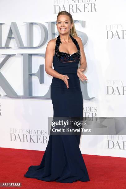 Rita Ora attends the UK Premiere of "Fifty Shades Darker" at the Odeon Leicester Square on February 9, 2017 in London, United Kingdom.