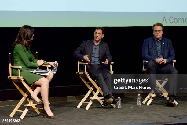 Contessa Brewer, David Gale and Scott Williams speak at Hollywood Bridging The Military Civilian Divide at Paramount Pictures on February 9, 2017 in...