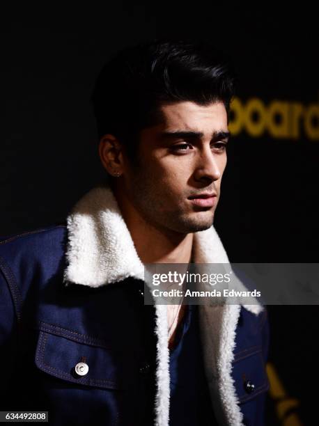 Singer Zayn Malik arrives at the 2017 Billboard Power 100 party at Cecconi's on February 9, 2017 in West Hollywood, California.