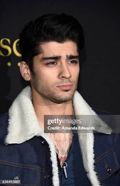 Singer Zayn Malik arrives at the 2017 Billboard Power 100 party at Cecconi's on February 9, 2017 in West Hollywood, California.