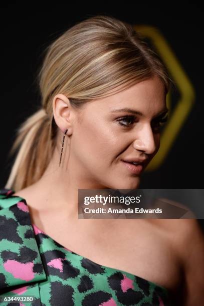 Singer Kelsea Ballerini arrives at the 2017 Billboard Power 100 party at Cecconi's on February 9, 2017 in West Hollywood, California.