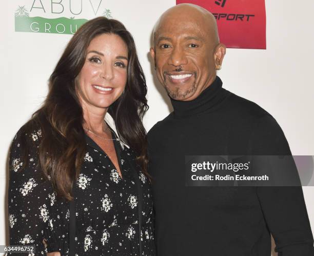 Personality and advocate Montel Williams and wife Tara Fowler attend Women Abuv Ground's CannaCool Lounge at Casa Vertigo on February 9, 2017 in Los...