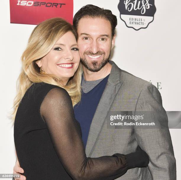 Lisa Bloom and Braden Pollock attend Women Abuv Ground's CannaCool Lounge at Casa Vertigo on February 9, 2017 in Los Angeles, California.