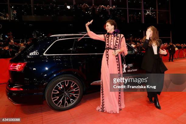 Maggie Gylenhaal attends the 'Django' premiere during the 67th Berlinale International Film Festival Berlin at Berlinale Palace on February 9, 2017...
