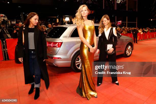 Toni Garrn attends the 'Django' premiere during the 67th Berlinale International Film Festival Berlin at Berlinale Palace on February 9, 2017 in...