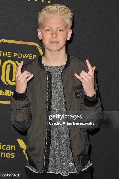 Carson Lueders attends 2017 Billboard Power 100 at Cecconi's on February 9, 2017 in West Hollywood, California.