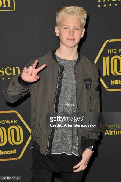 Carson Lueders attends 2017 Billboard Power 100 at Cecconi's on February 9, 2017 in West Hollywood, California.