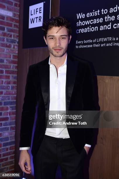 Francisco Lachowski attends The Daily Front Row x LIFEWTR New York Fashion Week opening night at Kola House on February 9, 2017 in New York City.