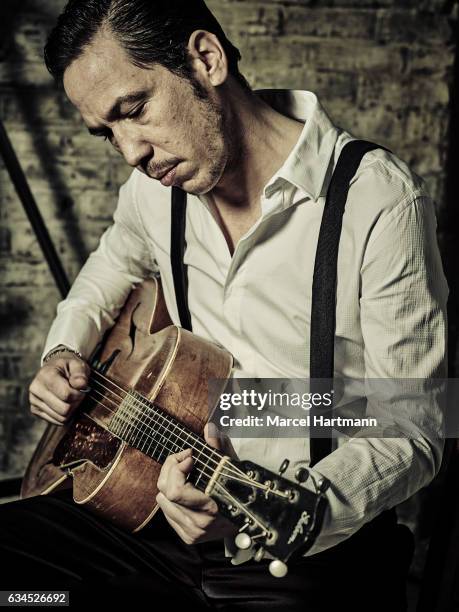 Actor Reda Kateb is photographed for Self Assignment on January 19, 2017 in Paris, France.