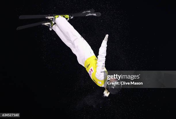 Danielle Scott of Australia in action during the Womens Aerials final in the FIS Freestyle Ski World Cup 2016/17 Aerials at Bokwang Snow Park on...