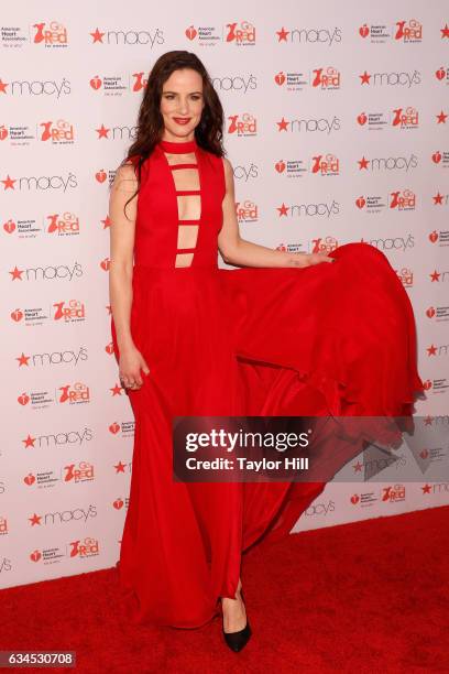 Actress Juliette Lewis attends the "Go Red for Women" fashion show during Fall 2017 New York Fashion Week at Hammerstein Ballroom on February 9, 2017...