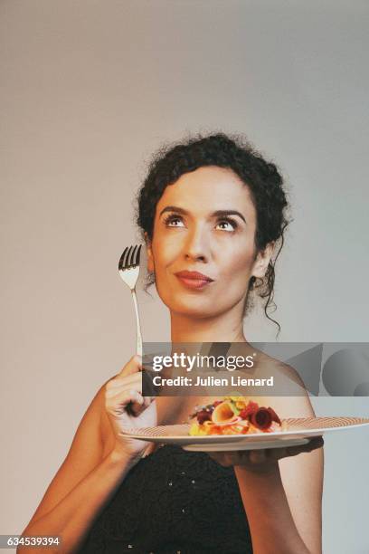 Actress Amelle Chahbi is photographed for Self Assignment on December 5, 2016 in Paris, France.