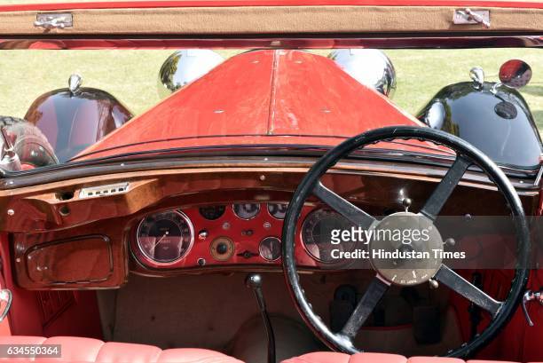 The Alvis Speed 20 of 1936 model with 4800 CC displayed during the media preview for upcoming 21 Gun Salute Vintage Car rally, on February 10, 2017...