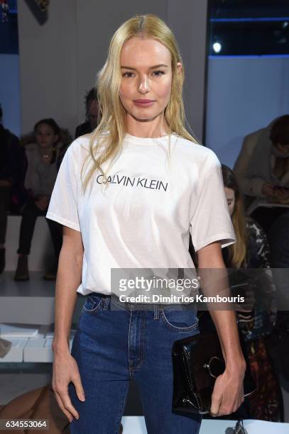 Actress Kate Bosworth attends the Calvin Klein Collection Front Row during New York Fashion Week on February 10, 2017 in New York City.