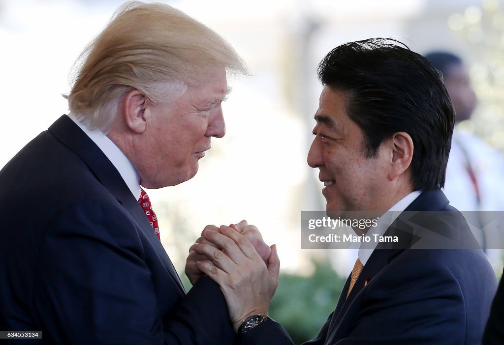 President Trump Holds Bilateral Meeting With Japanese PM Shinzo Abe