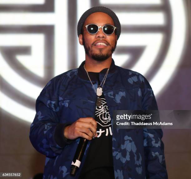 Anderson Paak performs at his birthday party at The MacArthur on February 9, 2017 in Los Angeles, California.