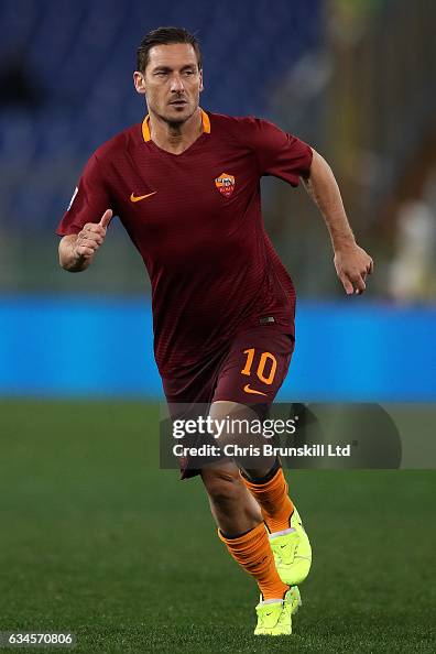 As Roma Totti Francesco Totti of AS Roma in action during the Serie A match between ...