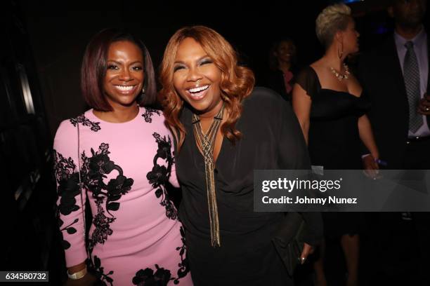 Kandi Burruss and Mona Scott-Young attend the Annual Pre-Grammy Reception hosted by Ted Reid at STK on February 9, 2017 in Los Angeles, California.