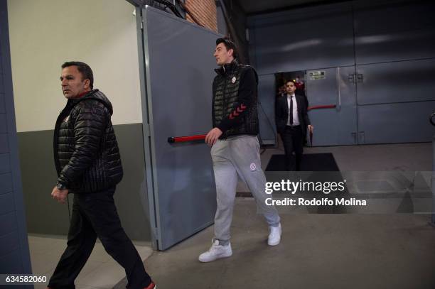 Emir Preldzic, #3 of Galatasaray Odeabank Istanbul arriving to the arena before the 2016/2017 Turkish Airlines EuroLeague Regular Season Round 22...