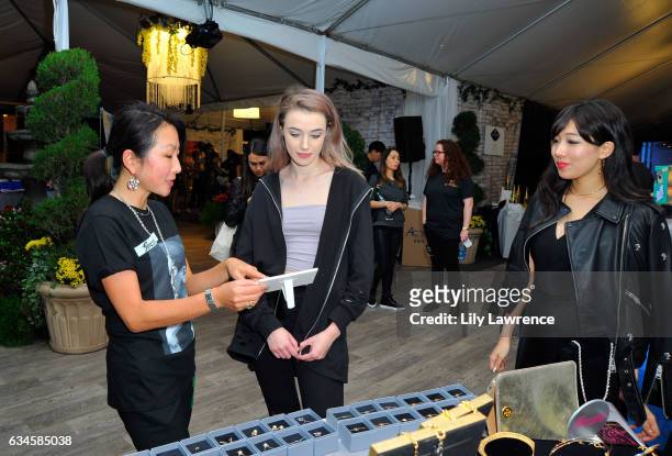 Recording artist Olivia O'Brien attends GRAMMY Gift Lounge during the 59th GRAMMY Awards at STAPLES Center on February 9, 2017 in Los Angeles,...