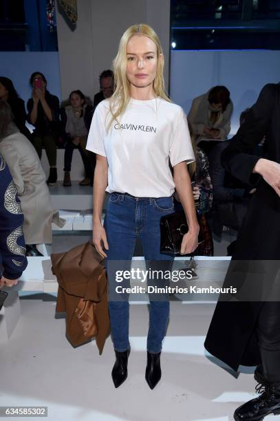 Actress Kate Bosworth attends the Calvin Klein Collection Front Row during New York Fashion Week on February 10, 2017 in New York City.