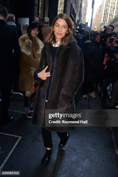 Sofia Coppola attends the Calvin Klein Collection Front Row during New York Fashion Weekon February 10, 2017 in New York City.