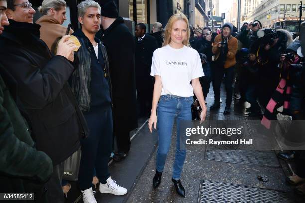 Actress Kate Bosworth attends the Calvin Klein Collection Front Row during New York Fashion Week on February 10, 2017 in New York City.