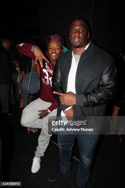 Young Fly and Donovan attend the Annual Pre-Grammy Reception hosted by Ted Reid at STK on February 9, 2017 in Los Angeles, California.