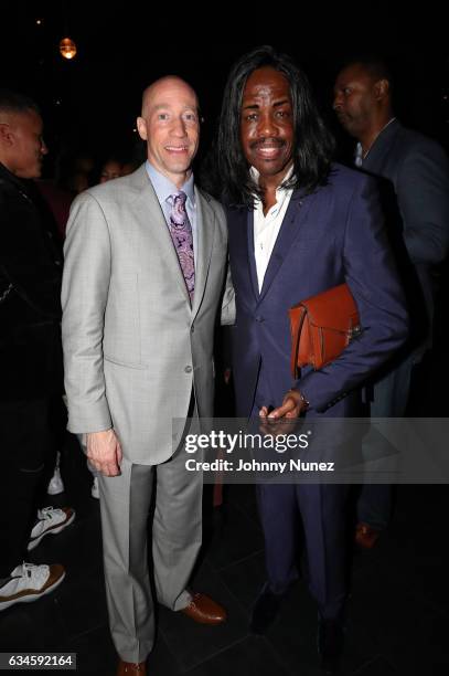 Ted Reid and Verdine White attend the Annual Pre-Grammy Reception hosted by Ted Reid at STK on February 9, 2017 in Los Angeles, California.