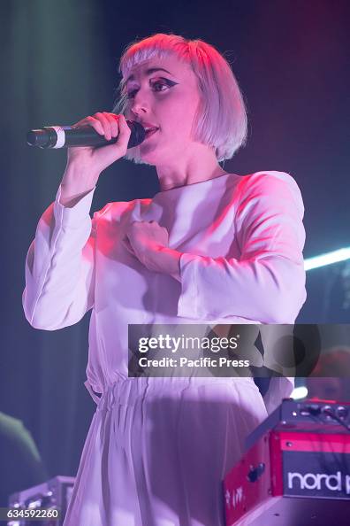 Vaults Singer Blythe Pepino vocalist of Vaults perform on stage at Islington... News ...