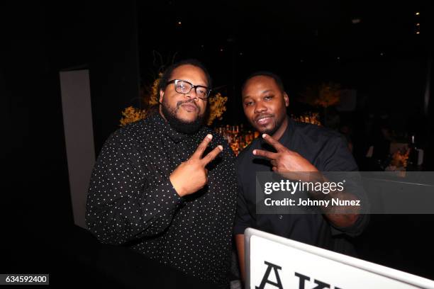 Chris Robinson and DJ Aktive attend the Annual Pre-Grammy Reception hosted by Ted Reid at STK on February 9, 2017 in Los Angeles, California.