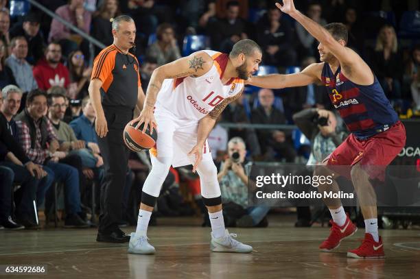 Blake Schilb, #10 of Galatasaray Odeabank Istanbul in action during the 2016/2017 Turkish Airlines EuroLeague Regular Season Round 22 game between FC...