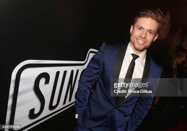 Hunter Ryan Herdlicka poses at the Opening Night of "Sunset Boulevard"on Broadway at The Palace Theatre on February 9, 2017 in New York City.