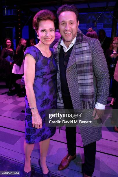 Cast member Barbara Drennan and Antony Costa attend the 2nd birthday gala performance of "Beautiful: The Carole King Musical" at The Aldwych Theatre...