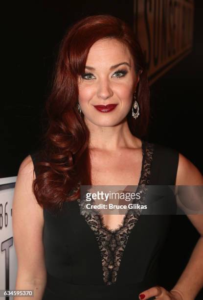 Sierra Boggess poses at the Opening Night of "Sunset Boulevard"on Broadway at The Palace Theatre on February 9, 2017 in New York City.