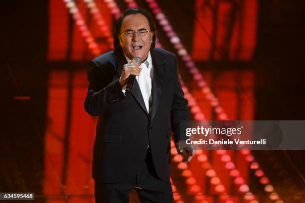 Al Bano attends the fourth night of the 67th Sanremo Festival 2017 at Teatro Ariston on February 10, 2017 in Sanremo, Italy.