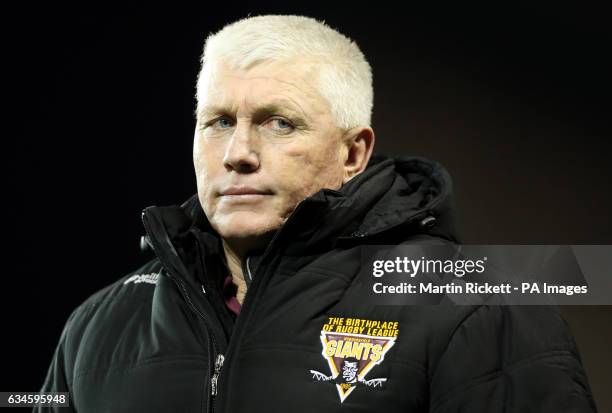 Huddersfield Giants' Head Coach Rick Stone before the game against Widnes Vikings, during the Super League match at the Select Security Stadium,...