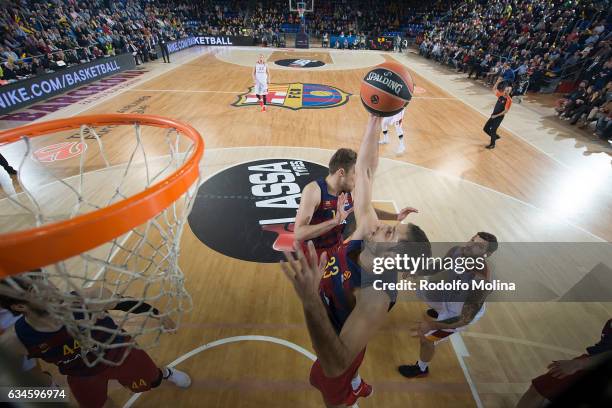 Stratos Perperoglou, #33 of FC Barcelona Lassa in action during the 2016/2017 Turkish Airlines EuroLeague Regular Season Round 22 game between FC...