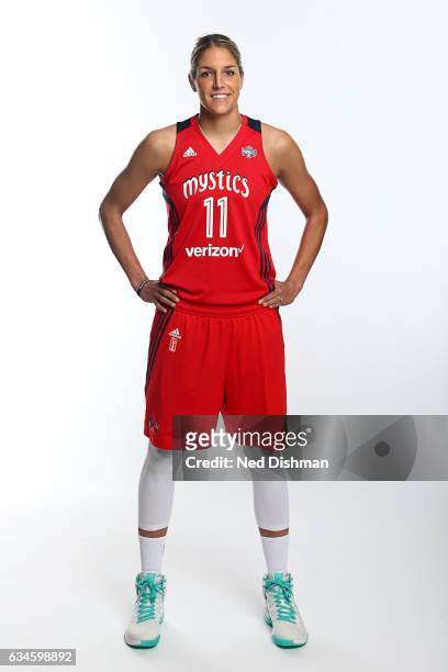Elena Delle Donne of the Washington Mystics poses for a photo on February 10, 2017 at Verizon Center in Washington, DC. NOTE TO USER: User expressly...