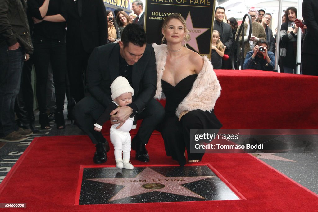 Adam Levine Honored With Star On The Hollywood Walk Of Fame